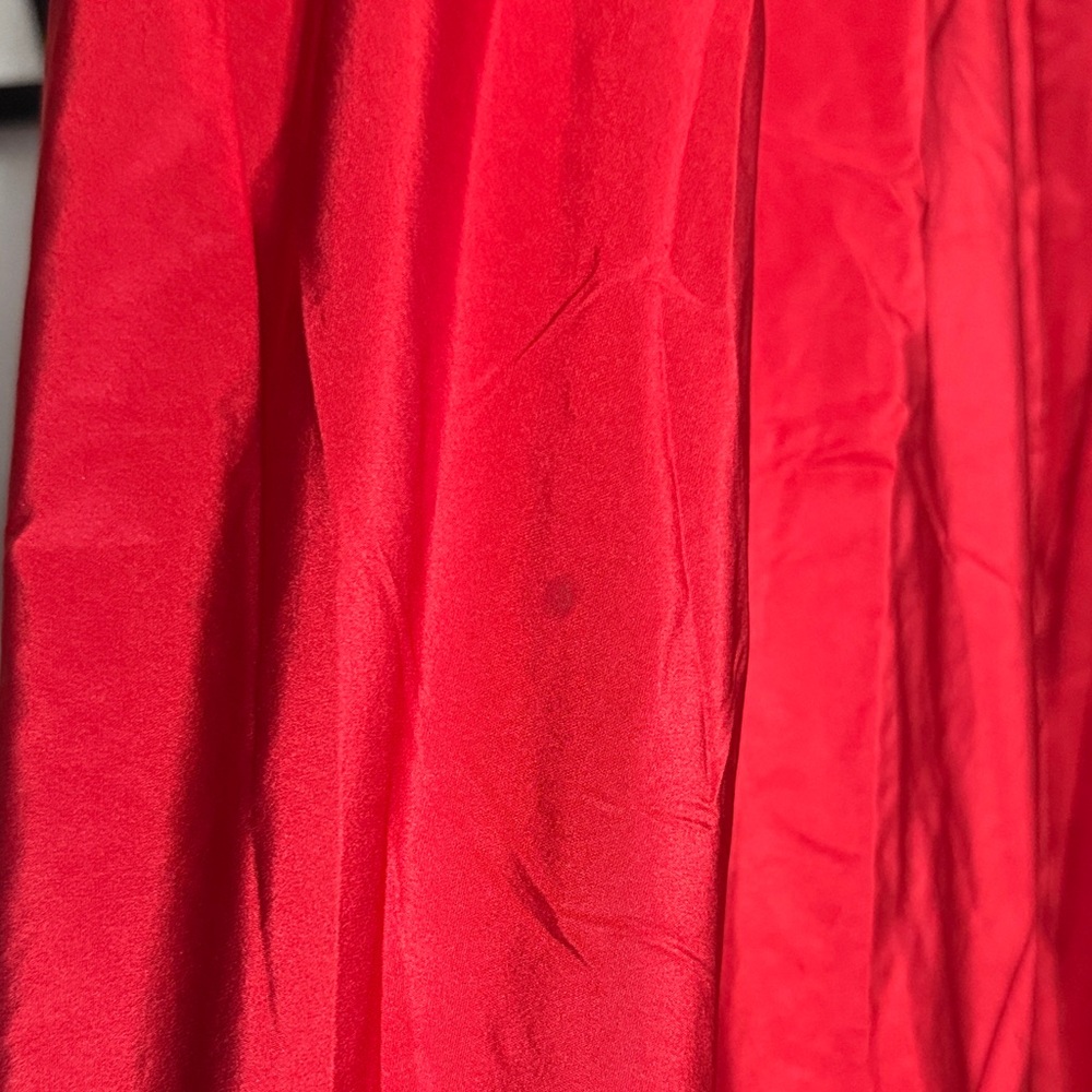 Max Mara Ponza Red High Waist Maxi Skirt Holiday Formal Party Luxury Minimalist - Picture 6 of 10